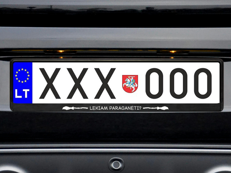 Numerių rėmelis „Lekiam paraganėti“