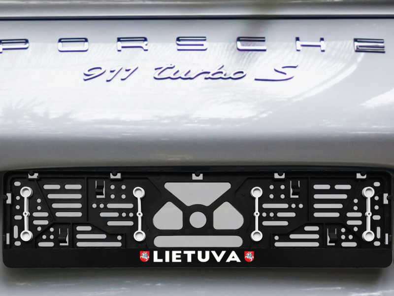 Numerių rėmelis su guminėmis tarpinėmis „Lietuva Herbas“