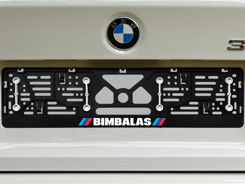 Numerių rėmelis su guminėmis tarpinėmis „Bimbalas-m“
