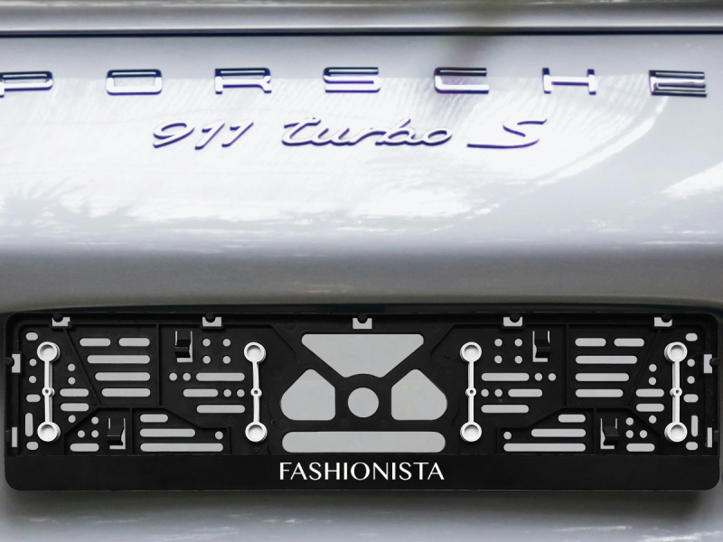 Numerių rėmelis su guminėmis tarpinėmis „Fashionista“