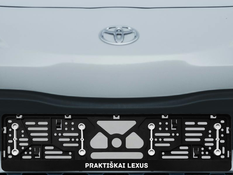 Numerių rėmelis su guminėmis tarpinėmis „Praktiškai Lexus“