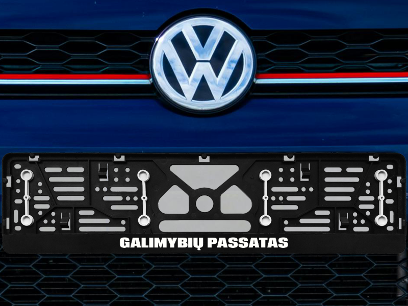 Numerių rėmelis su guminėmis tarpinėmis „Galimybių Passatas“