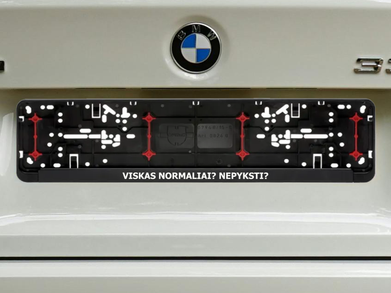 Wurth numerių rėmelis „Nepyksti?“