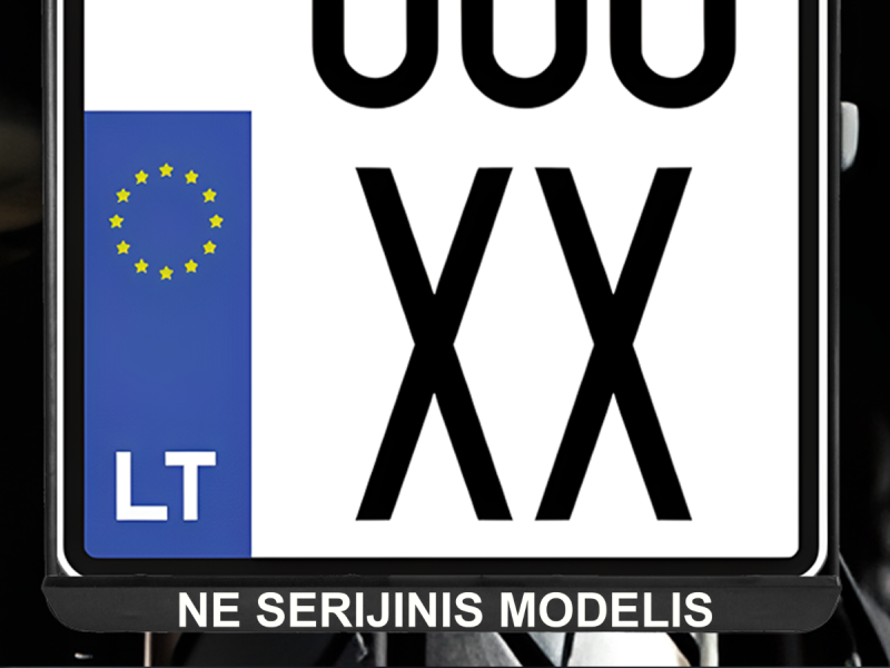 Vertikalus motociklo numerių rėmelis „Ne serijinis modelis“